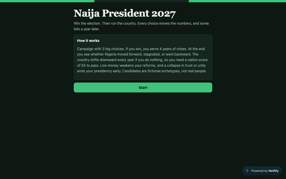 Naija President 2027